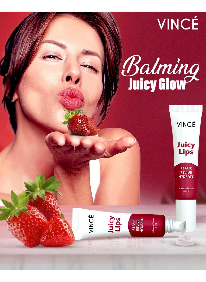 VINCE Juicy Lips Pack Of 2 – Long-Lasting Moisture for Dry, Chapped Lips, Softens & Soothes with Shea Butter & 4 Natural Oils – Enhances Natural Lip Color, Non-Greasy, Pocket-Friendly, Unisex – Paraben-Free, 10ml Each - Image 4